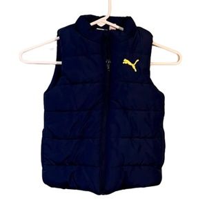 Youth Puma Puffer Vest, Size XXS